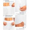 G Gradual Women’s 7″ Quick Dry High Waisted Swim Board Shorts with Zipper Pockets UPF 50+ Beach Shorts for Women with Liner(White)