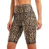 G Gradual Women’s 9″ High Waisted Swim Board Shorts Tummy Control Swimsuit Bottoms for Women with Liner Pockets(Leopard)