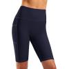 G Gradual Women’s 9″ High Waisted Swim Board Shorts Tummy Control Swimsuit Bottoms for Women with Liner Pockets(Navy)