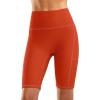 G Gradual Women’s 9″ High Waisted Swim Board Shorts Tummy Control Swimsuit Bottoms for Women with Liner Pockets(Orange)