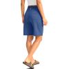 G Gradual Women’s Bermuda Long Shorts with Pockets 9″ High Waisted Knee Length Shorts for Women Walking Athletic Workout(Blue)