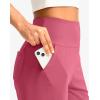 G Gradual Women’s Bermuda Long Shorts with Pockets 9″ High Waisted Knee Length Shorts for Women Walking Athletic Workout(Briar Rose)