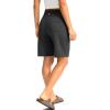 G Gradual Women’s Bermuda Long Shorts with Pockets 9″ High Waisted Knee Length Shorts for Women Walking Athletic Workout(Dark Grey)