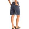 G Gradual Women’s Bermuda Long Shorts with Pockets 9″ High Waisted Knee Length Shorts for Women Walking Athletic Workout(Dusty Blue)