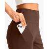 G Gradual Women’s Bermuda Long Shorts with Pockets 9″ High Waisted Knee Length Shorts for Women Walking Athletic Workout(Espresso)