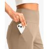 G Gradual Women’s Bermuda Long Shorts with Pockets 9″ High Waisted Knee Length Shorts for Women Walking Athletic Workout(Khaki)