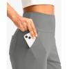 G Gradual Women’s Bermuda Long Shorts with Pockets 9″ High Waisted Knee Length Shorts for Women Walking Athletic Workout(Light Grey)