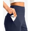 G Gradual Women’s Bermuda Long Shorts with Pockets 9″ High Waisted Knee Length Shorts for Women Walking Athletic Workout(Navy)