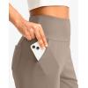 G Gradual Women’s Bermuda Long Shorts with Pockets 9″ High Waisted Knee Length Shorts for Women Walking Athletic Workout(Taupe)