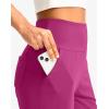 G Gradual Women’s Bermuda Long Shorts with Pockets 9″ High Waisted Knee Length Shorts for Women Walking Athletic Workout(Velvet Dust)