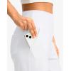 G Gradual Women’s Bermuda Long Shorts with Pockets 9″ High Waisted Knee Length Shorts for Women Walking Athletic Workout(White)