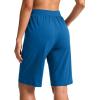 G Gradual Women’s Bermuda Shorts 11″ Knee Length Long Comfy Drawstring Walking Shorts for Women with Deep Pockets(Royal Blue)