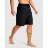 Men’s Swim Trunks No Liner 9″ Board Shorts Quick Dry Bathing Suit Swimming Beach Shorts for Men with 3 Pockets(Black)