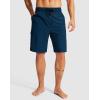 Men’s Swim Trunks No Liner 9″ Board Shorts Quick Dry Bathing Suit Swimming Beach Shorts for Men with 3 Pockets(Dark Blue)