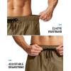 Men’s Swim Trunks No Liner 9″ Board Shorts Quick Dry Bathing Suit Swimming Beach Shorts for Men with 3 Pockets(Dark Khaki)