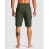 Men’s Swim Trunks No Liner 9″ Board Shorts Quick Dry Bathing Suit Swimming Beach Shorts for Men with 3 Pockets(Olive)