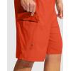 Men’s Swim Trunks No Liner 9″ Board Shorts Quick Dry Bathing Suit Swimming Beach Shorts for Men with 3 Pockets(Orange)