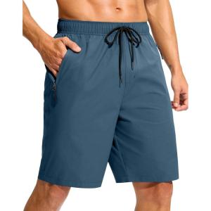 G Gradual Men’s Swim Trunks 9″ Quick Dry Swimming Board Shorts with Zipper Pockets Swimwear Bathing Suit for Men No Liner(Midnight)