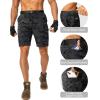 G Gradual Men’s Hiking Cargo Shorts Stretch Quick Dry Outdoor Tactical Shorts for Men with Multi Pocket for Fishing Casual(Gray Camo)