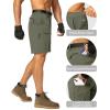 G Gradual Men’s Hiking Cargo Shorts Stretch Quick Dry Outdoor Tactical Shorts for Men with Multi Pocket for Fishing Casual(Slate Green)