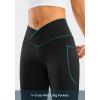 G Gradual Women’s Flare Leggings Crossover Yoga Pants 29″/30.5″/32″ High Waist Bell Bottom Pants for Women with Pockets(Black)