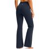 G Gradual Women’s Flare Leggings Crossover Yoga Pants 29″/30.5″/32″ High Waist Bell Bottom Pants for Women with Pockets(Navy)