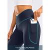 G Gradual Women’s Flare Leggings Crossover Yoga Pants 29″/30.5″/32″ High Waist Bell Bottom Pants for Women with Pockets(Navy)