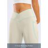 G Gradual Women’s Flare Leggings Crossover Yoga Pants 29″/30.5″/32″ High Waist Bell Bottom Pants for Women with Pockets(Taupe)