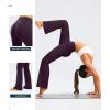 G Gradual Women’s Flare Leggings Crossover Yoga Pants 29″/30.5″/32″ High Waist Bell Bottom Pants for Women with Pockets(Wine)