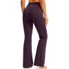G Gradual Women’s Flare Leggings Crossover Yoga Pants 29″/30.5″/32″ High Waist Bell Bottom Pants for Women with Pockets(Wine)