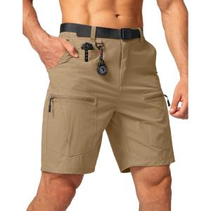 G Gradual Men’s Hiking Cargo Shorts Stretch Quick Dry Outdoor Tactical Shorts for Men with Multi Pocket for Fishing Casual(Mud)