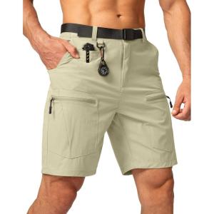 G Gradual Men’s Hiking Cargo Shorts Stretch Quick Dry Outdoor Tactical Shorts for Men with Multi Pocket for Fishing Casual(Sage)