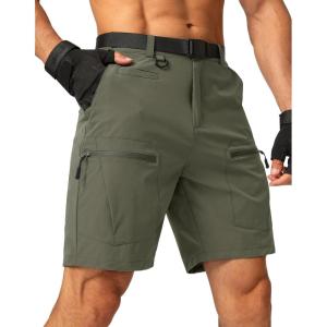 G Gradual Men’s Hiking Cargo Shorts Stretch Quick Dry Outdoor Tactical Shorts for Men with Multi Pocket for Fishing Casual(Slate Green)