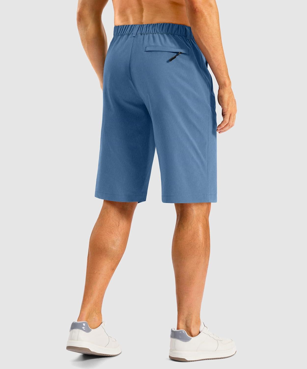 imageG Gradual Mens Casual Shorts 11 Long Lightweight Golf Shorts for Men Hiking Work Outdoor StretchBlue