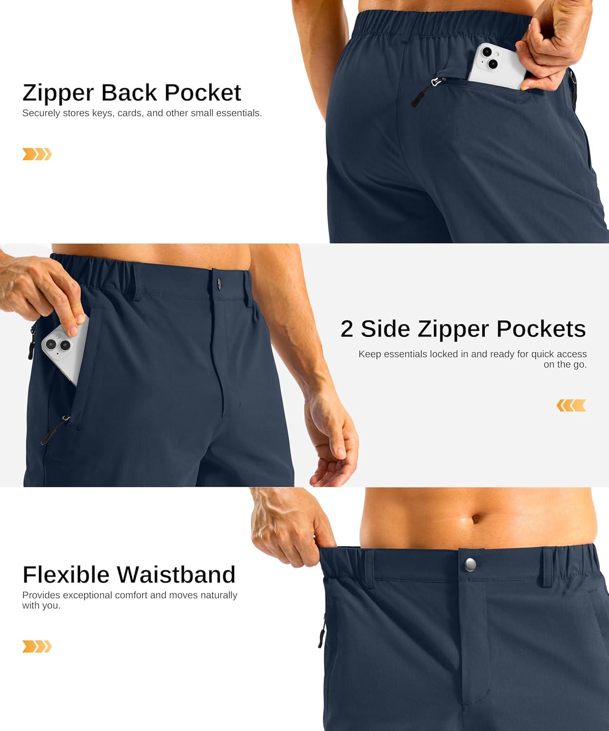 imageG Gradual Mens Casual Shorts 11 Long Lightweight Golf Shorts for Men Hiking Work Outdoor StretchNavy