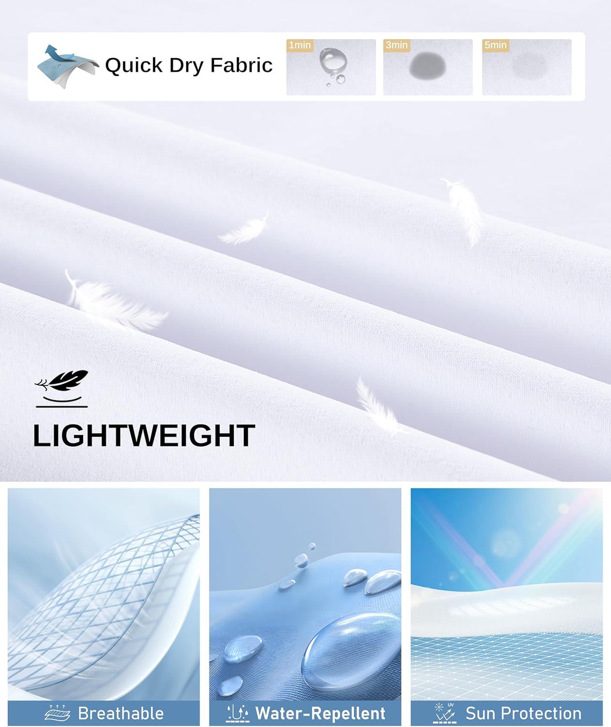 imageG Gradual Mens Casual Shorts 11 Long Lightweight Golf Shorts for Men Hiking Work Outdoor StretchWhite