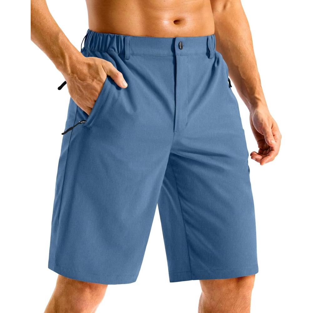 imageG Gradual Mens Casual Shorts 11 Long Lightweight Golf Shorts for Men Hiking Work Outdoor StretchBlue
