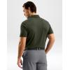 G Gradual Men’s Athletic Polo Shirts Moisture Wicking Quick Dry Sport Polos Short Sleeve Golf Shirt(Army Green)