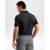G Gradual Men’s Athletic Polo Shirts Moisture Wicking Quick Dry Sport Polos Short Sleeve Golf Shirt(Dark Grey)