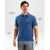 G Gradual Men’s Athletic Polo Shirts Moisture Wicking Quick Dry Sport Polos Short Sleeve Golf Shirt(Indigo)