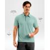 G Gradual Men’s Athletic Polo Shirts Moisture Wicking Quick Dry Sport Polos Short Sleeve Golf Shirt(Jasmine Green)