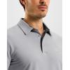 G Gradual Men’s Athletic Polo Shirts Moisture Wicking Quick Dry Sport Polos Short Sleeve Golf Shirt(Light Grey)