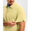 G Gradual Men’s Athletic Polo Shirts Moisture Wicking Quick Dry Sport Polos Short Sleeve Golf Shirt(Light Yellow)