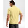 G Gradual Men’s Athletic Polo Shirts Moisture Wicking Quick Dry Sport Polos Short Sleeve Golf Shirt(Light Yellow)