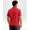 G Gradual Men’s Athletic Polo Shirts Moisture Wicking Quick Dry Sport Polos Short Sleeve Golf Shirt(Red)