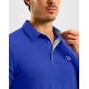 G Gradual Men’s Athletic Polo Shirts Moisture Wicking Quick Dry Sport Polos Short Sleeve Golf Shirt(Royal Blue)