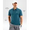 G Gradual Men’s Athletic Polo Shirts Moisture Wicking Quick Dry Sport Polos Short Sleeve Golf Shirt(Teal)