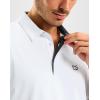 G Gradual Men’s Athletic Polo Shirts Moisture Wicking Quick Dry Sport Polos Short Sleeve Golf Shirt(White)