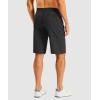 G Gradual Men’s Casual Shorts 11″ Long Lightweight Golf Shorts for Men Hiking Work Outdoor Stretch(Black)