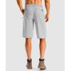 G Gradual Men’s Casual Shorts 11″ Long Lightweight Golf Shorts for Men Hiking Work Outdoor Stretch(Bright Grey)